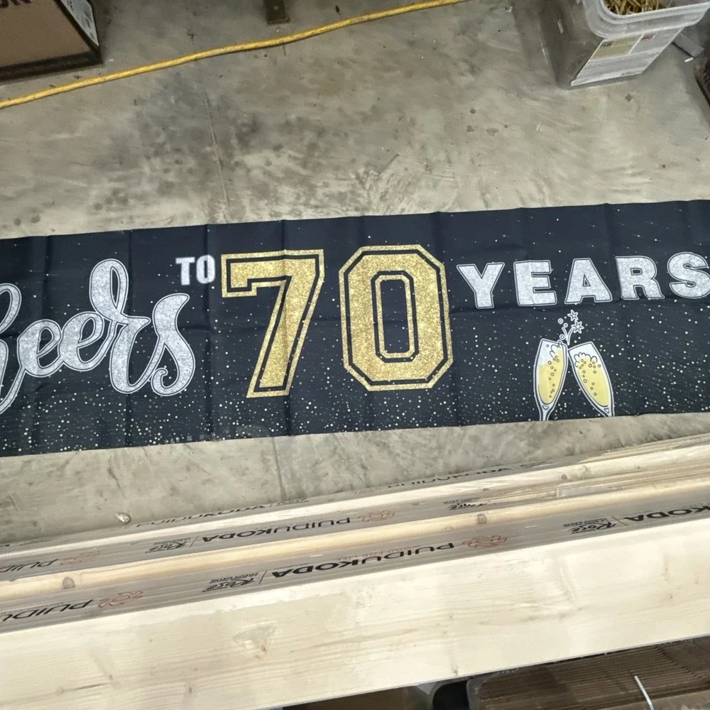 Happy Birthday Banner Cheers To 70 Years  1'.5